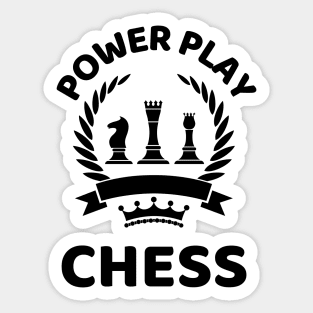 Power Play Chess - Chess Lovers Sticker